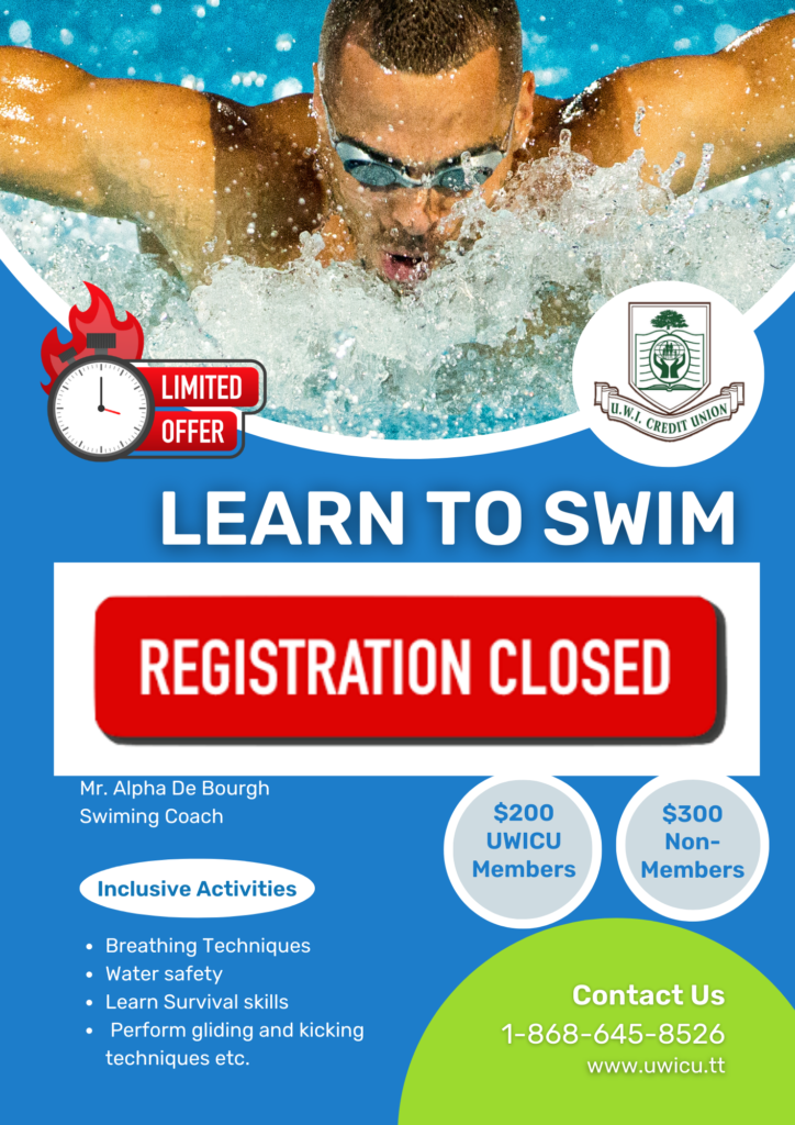 UWICU LEARN TO SWIM ADULT PROGRAMME FOR BEGINNERS | UWI Credit Union